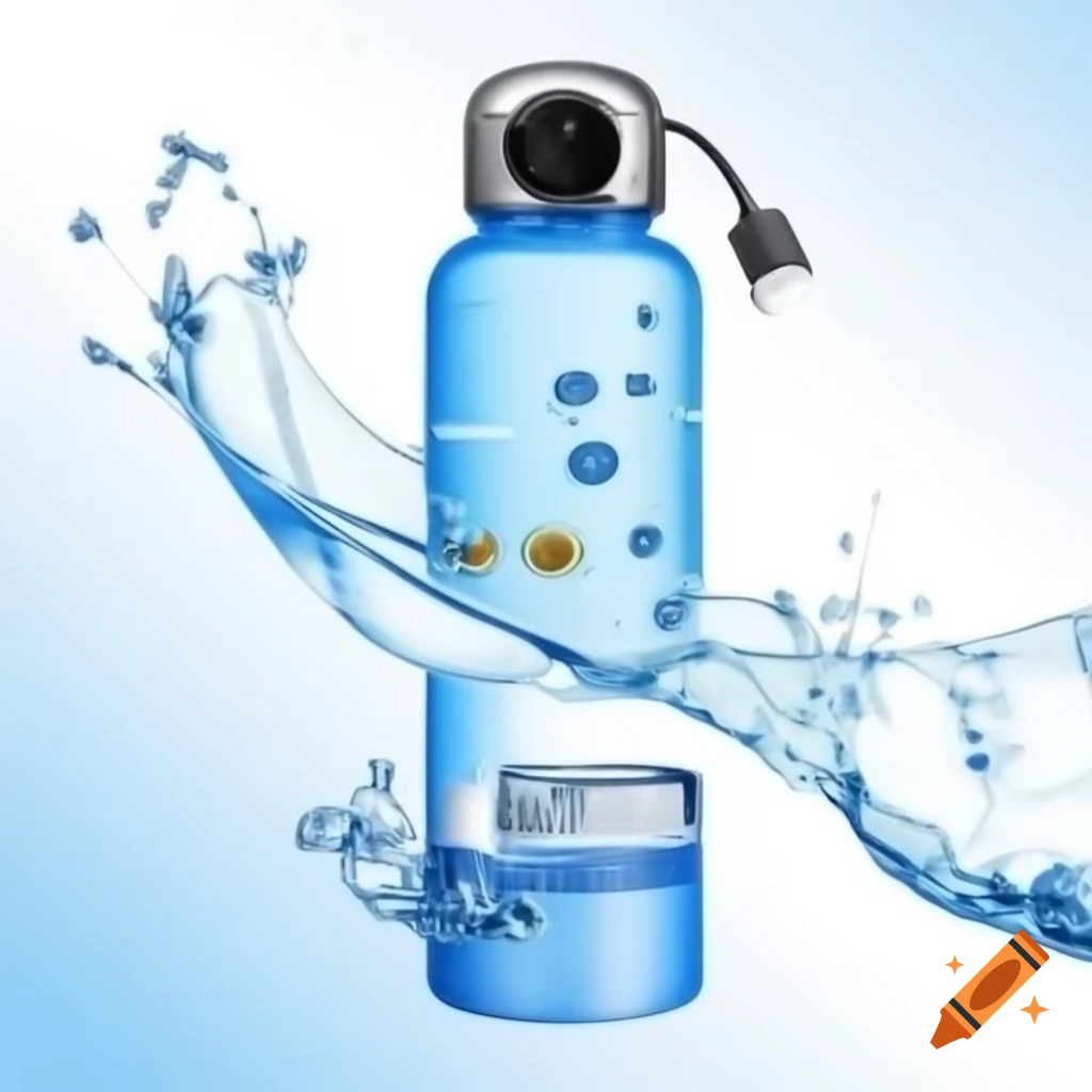 Smart water flask prototype with biometric sensors and charger