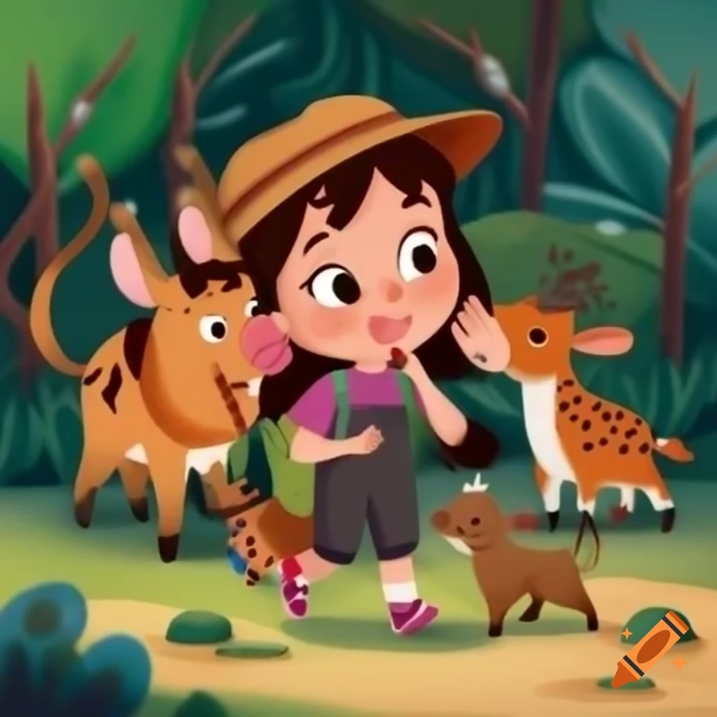 Zookeeper feeding animals in the zoo