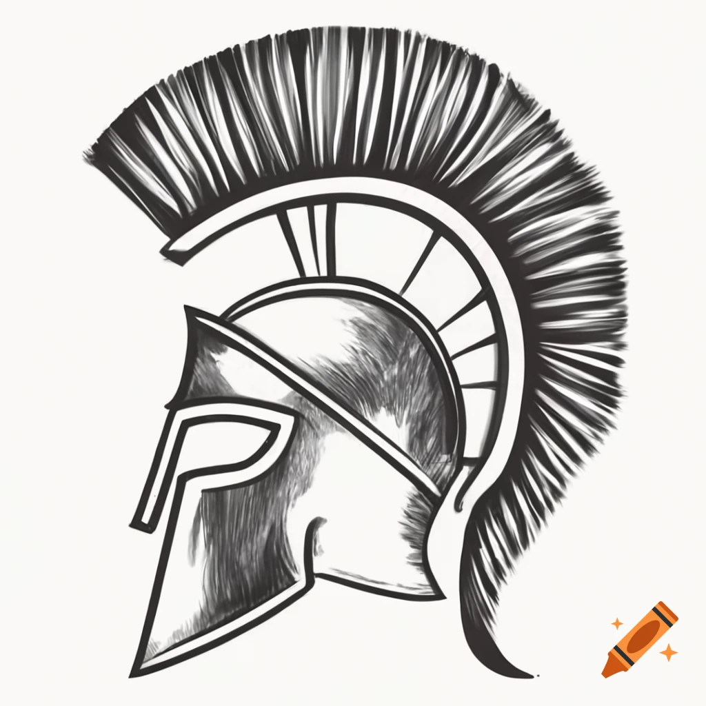 Sketch of a Spartan mask