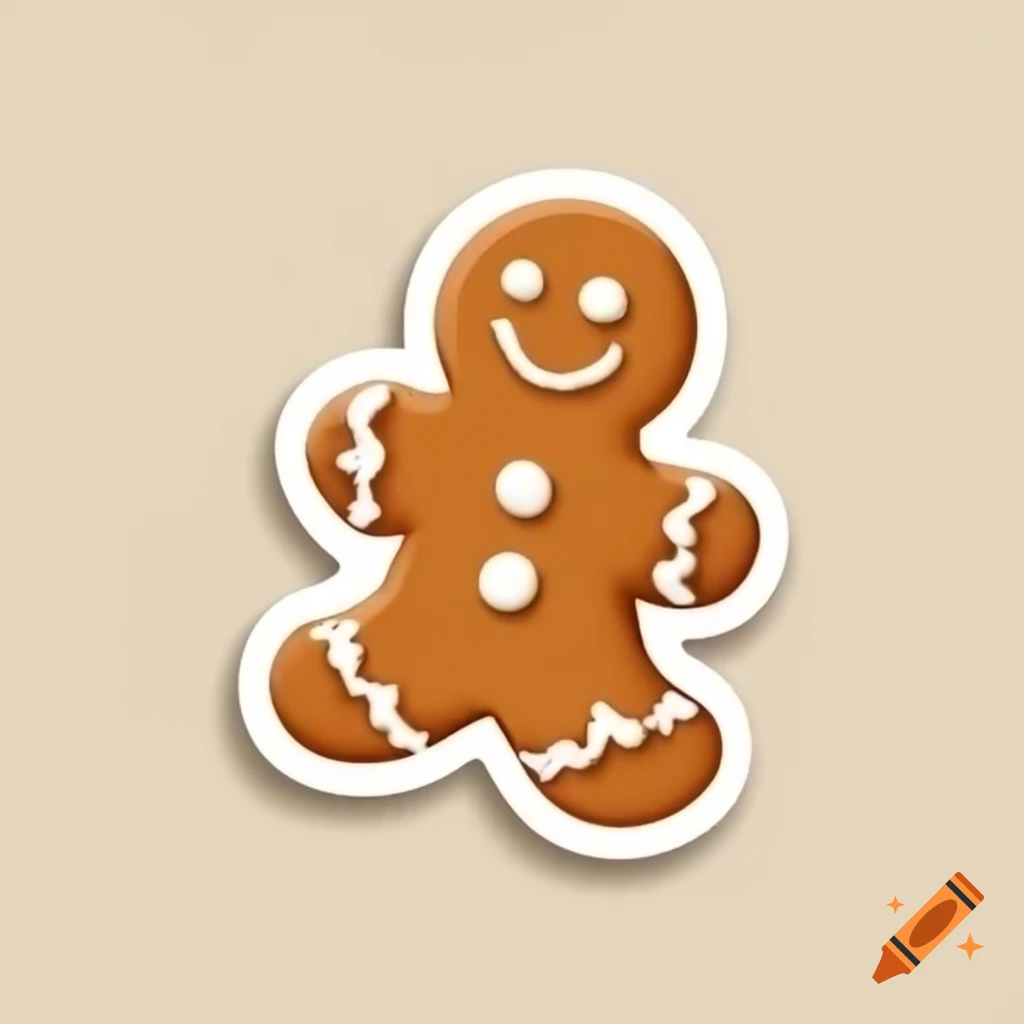 Christmas gingerbread cookie design