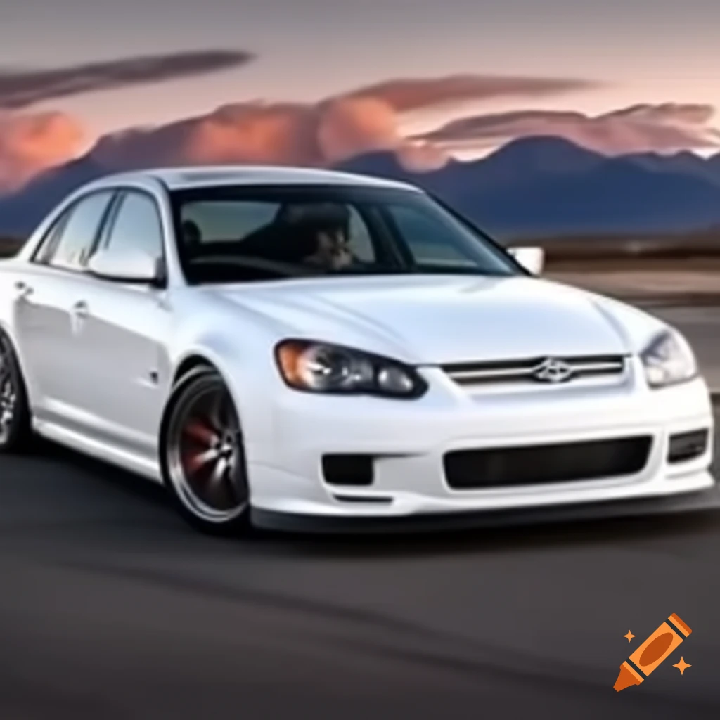 2005 white US sedan car design