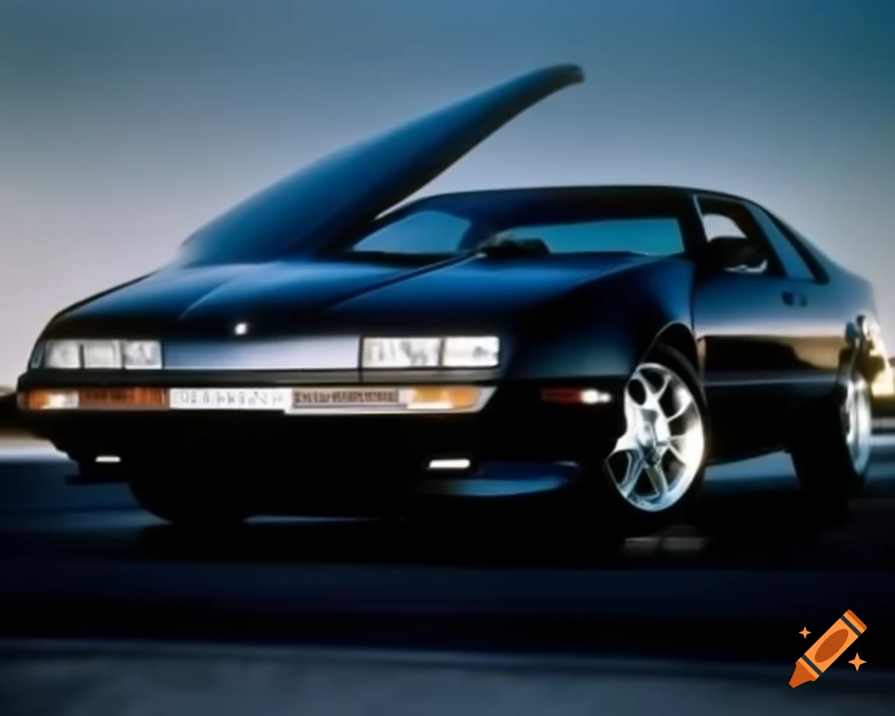 1990s angular design car sedan