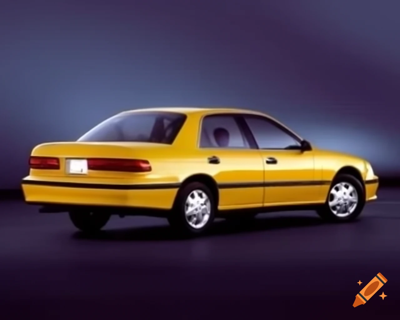 1996 yellow US car sedan