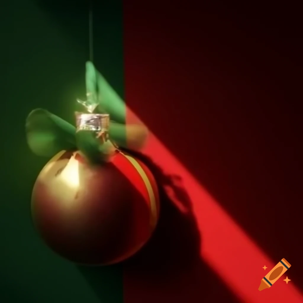 Soft shadows in red and green with a Christmas theme