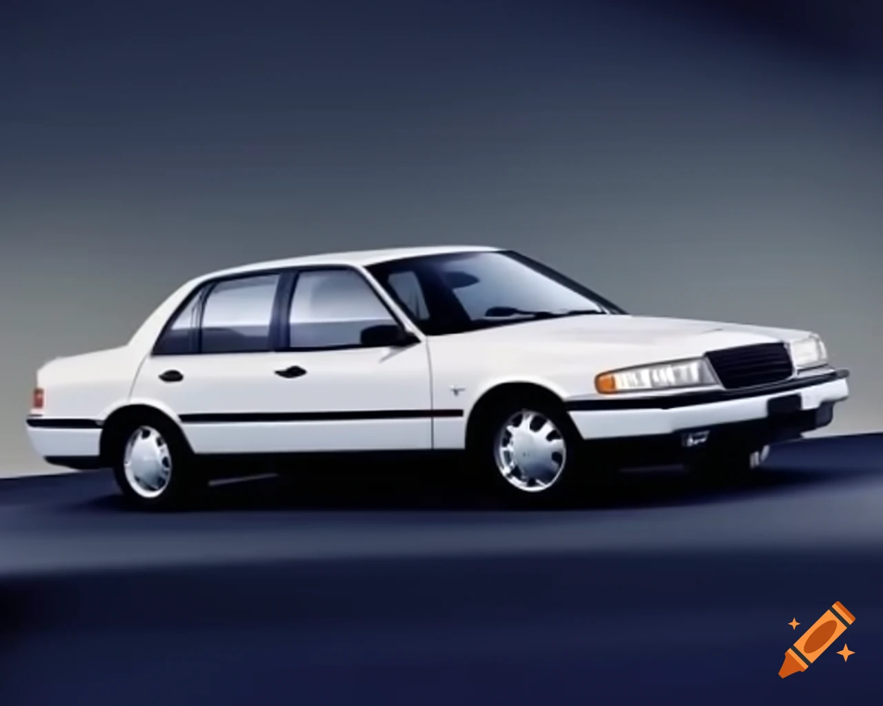 1995 white US sedan car