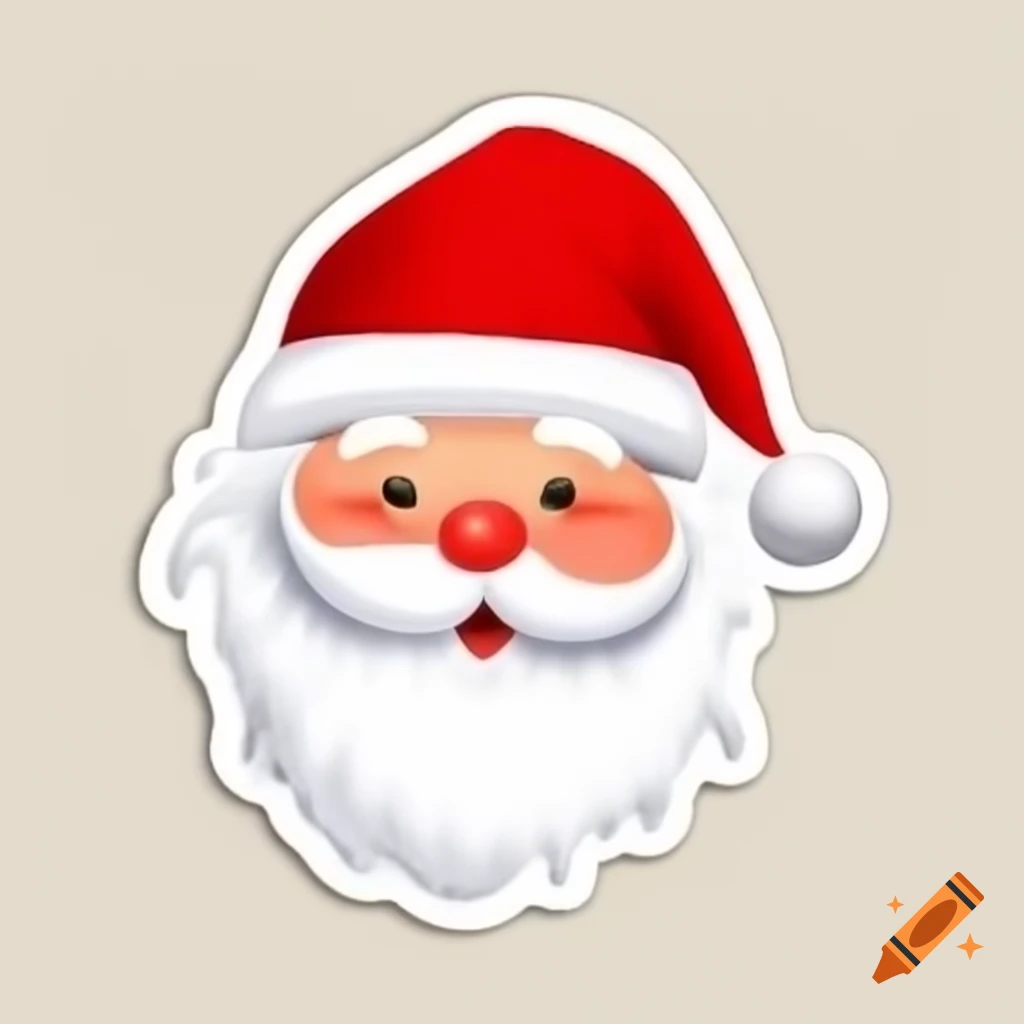 Santa Claus Christmas sticker design