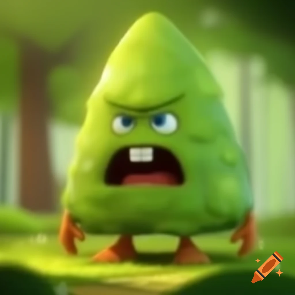Animated funny tree character on Craiyon