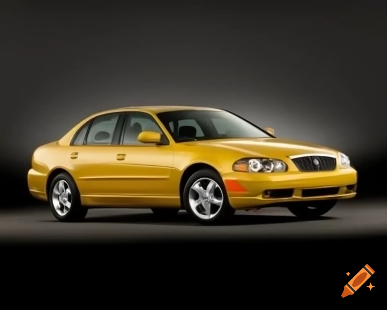 2003 yellow US car sedan