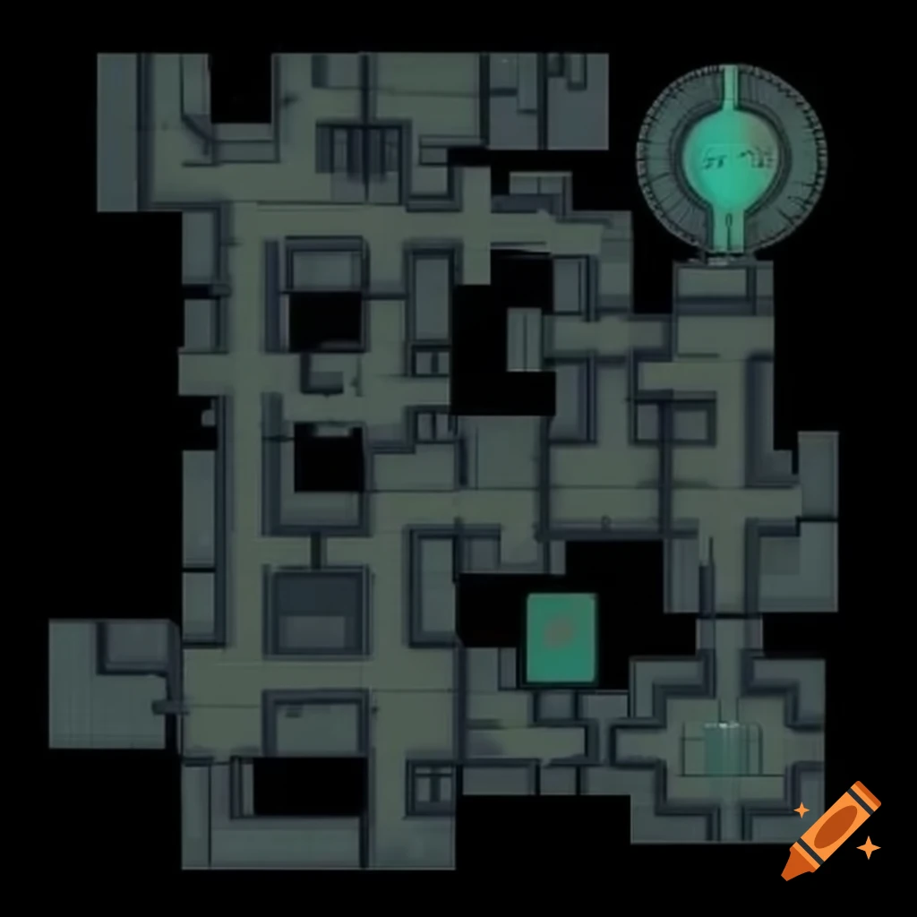 Geometric city map overviews for Counter-Strike 2 strategies featuring tactical pathways