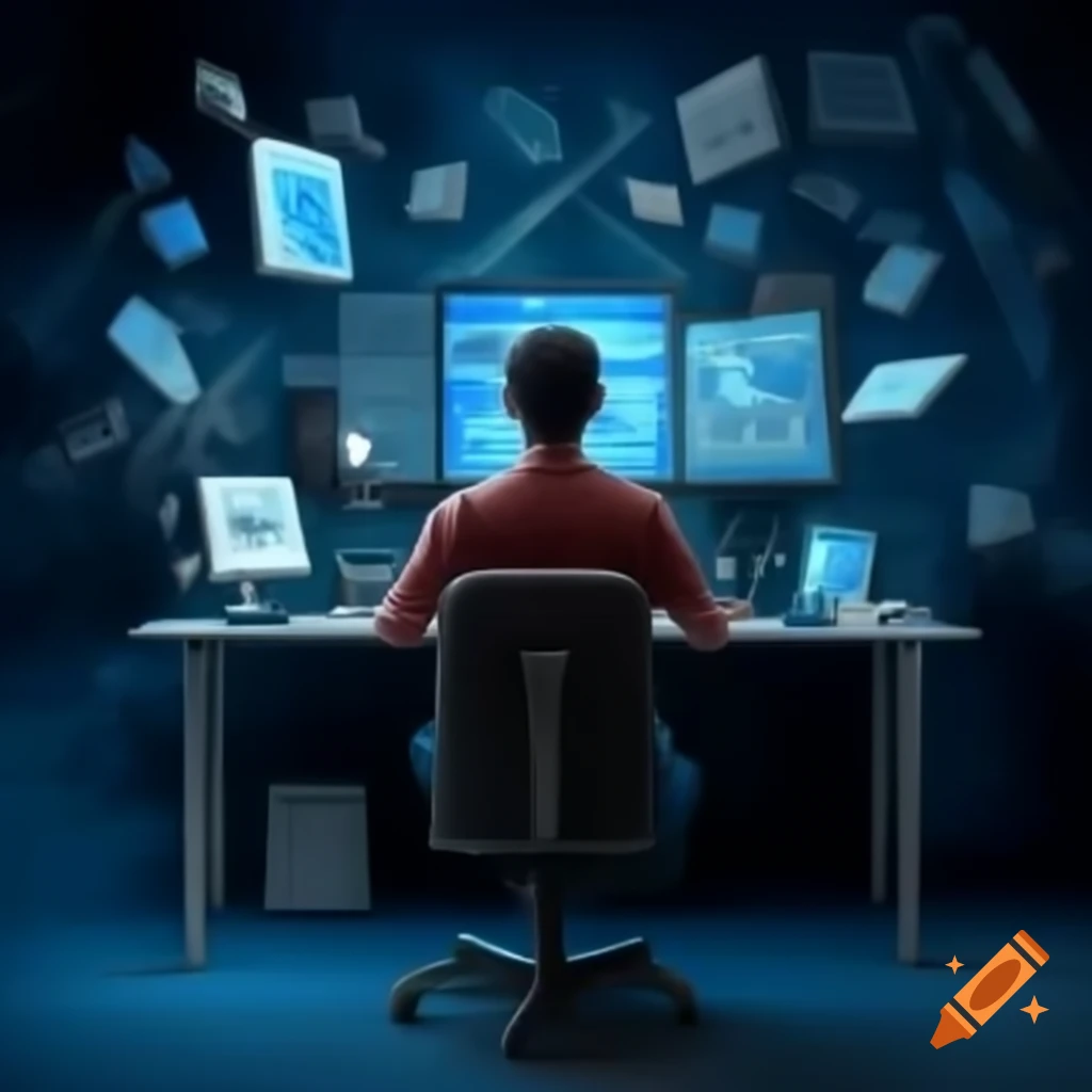 Man using Linux computer to search for romance scammers with OSINT tools