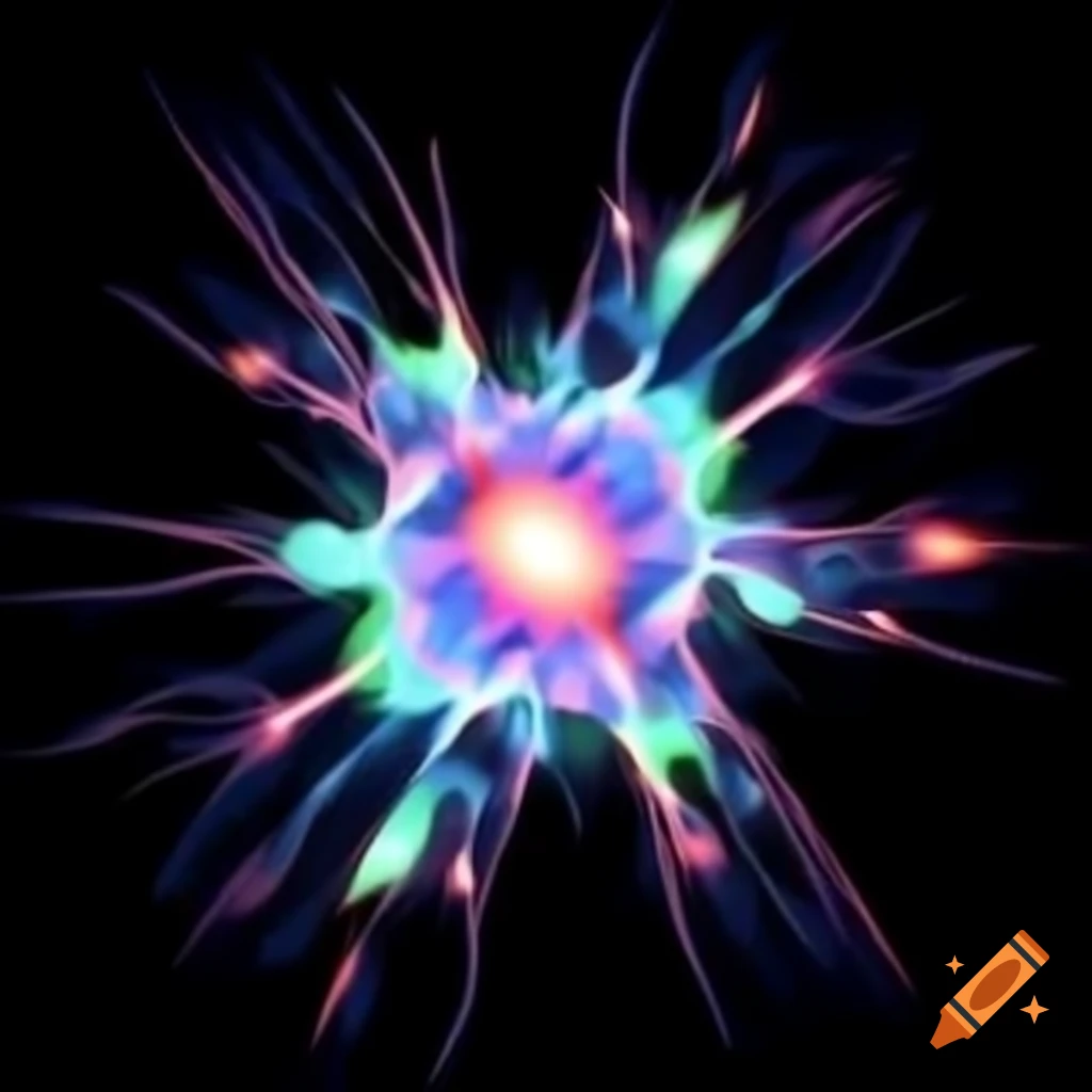 Abstract plasma art with luminous shadows and pastel colors