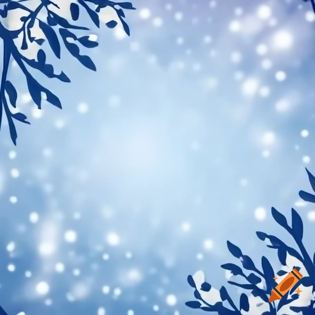 Winter background featuring snow-covered landscape
