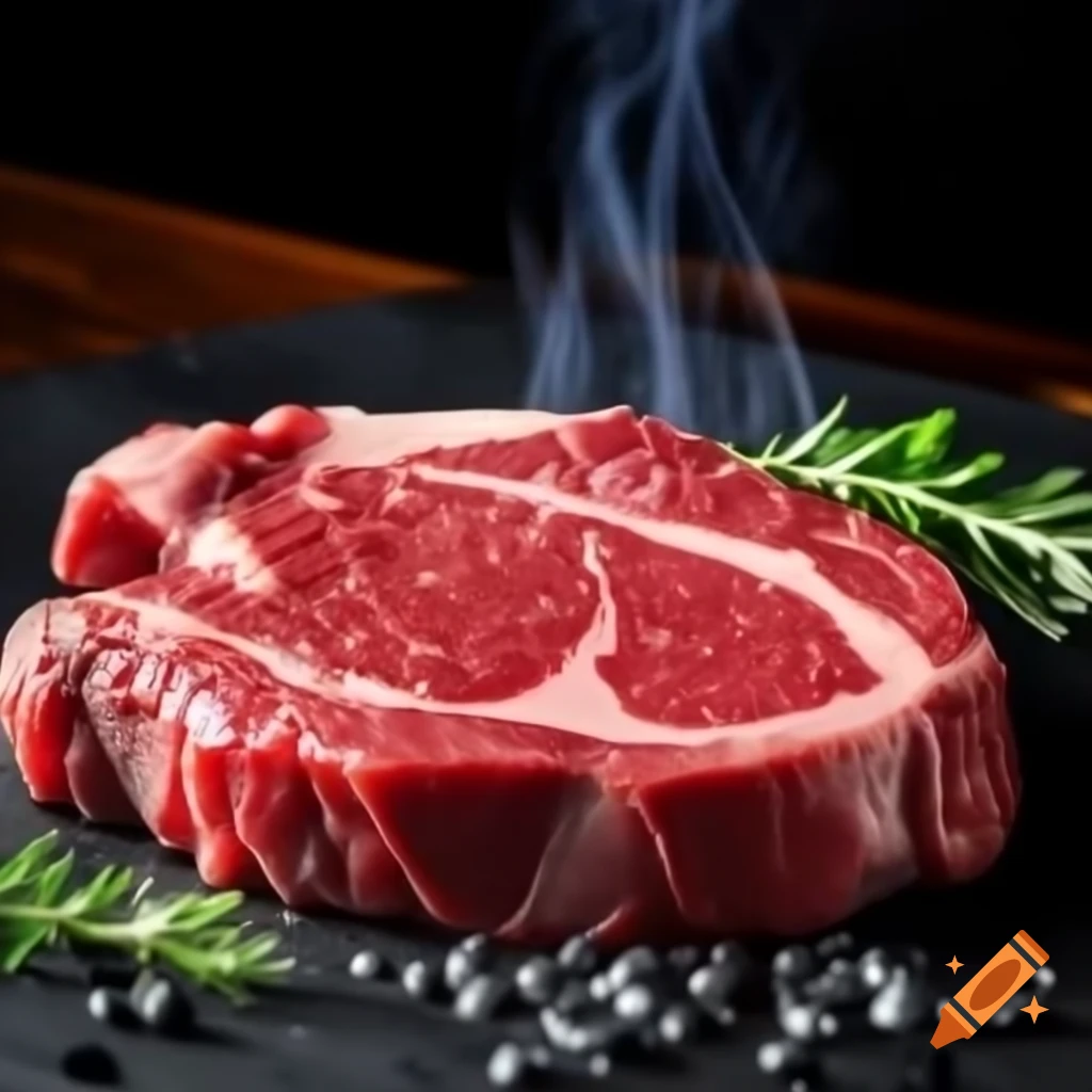 Juicy beef steak on a plate