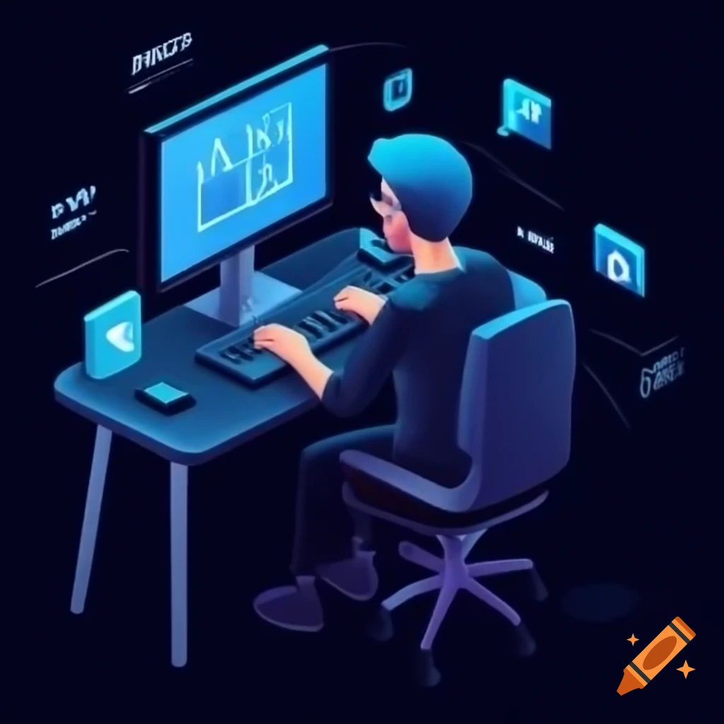 Man using Linux computer to search for romance scammers with OSINT tools