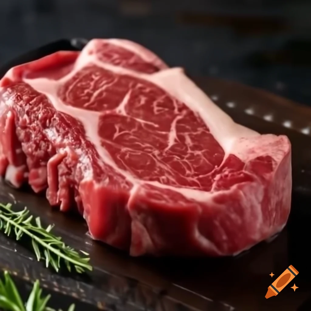 Juicy beef steak on a plate