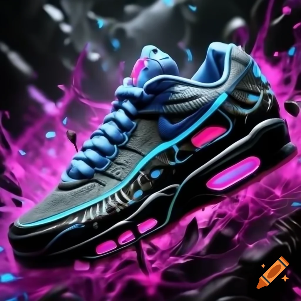 Customized Nike Air Max 95 TN inspired by Arcane's Jinx with