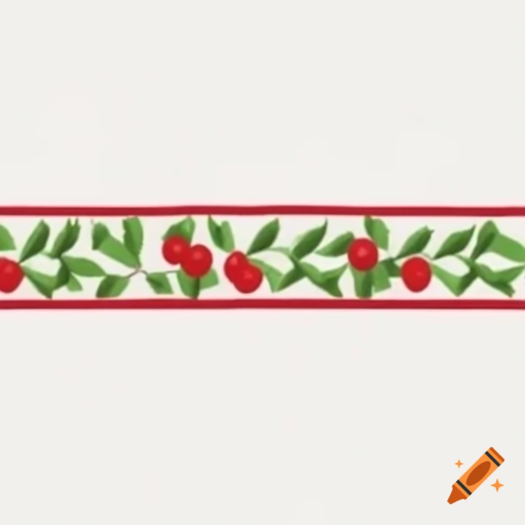 Holly berry border decoration