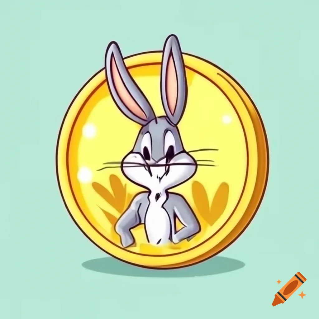 Meme gold coin featuring Bugs Bunny character on Craiyon
