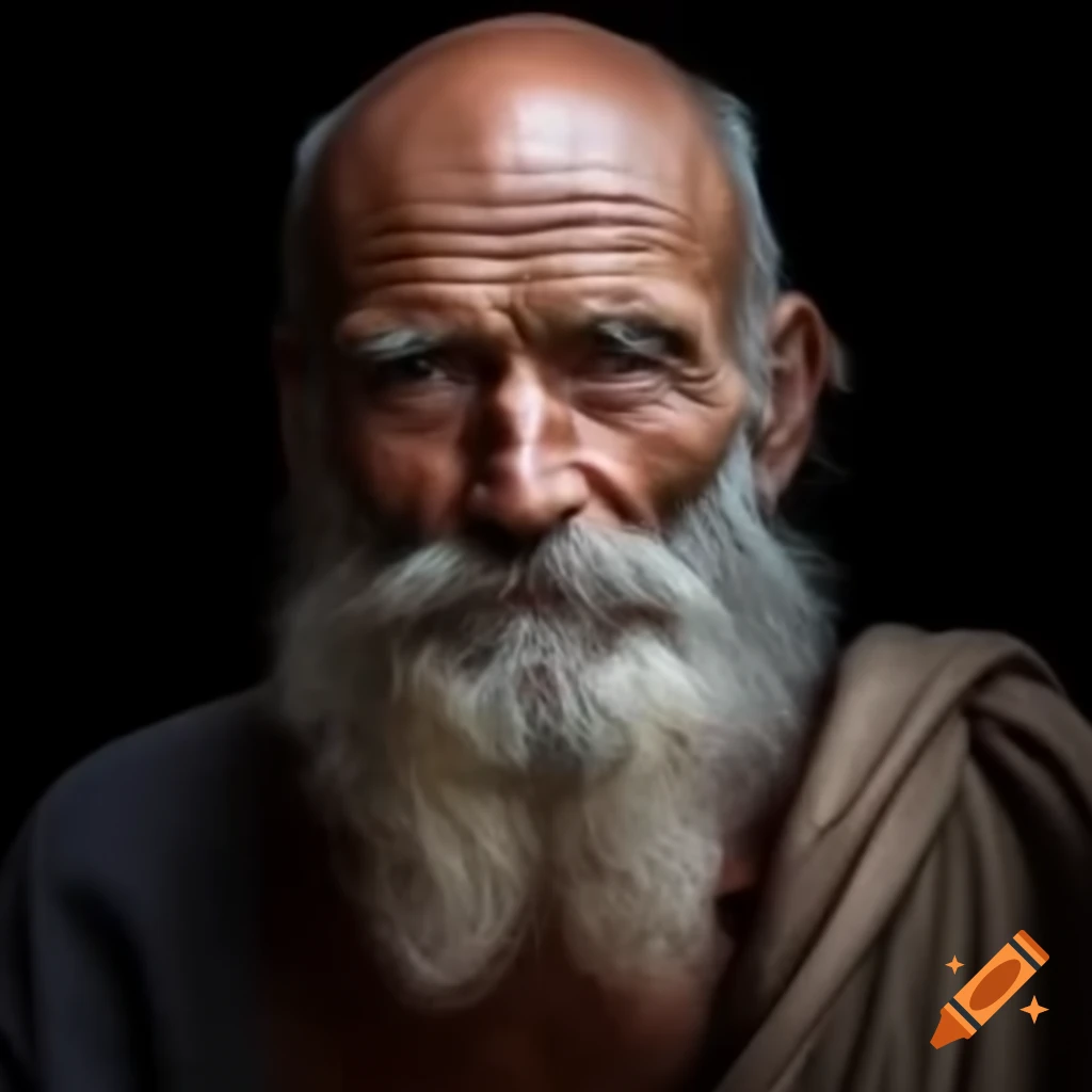 Elderly bald man exhibiting super strength