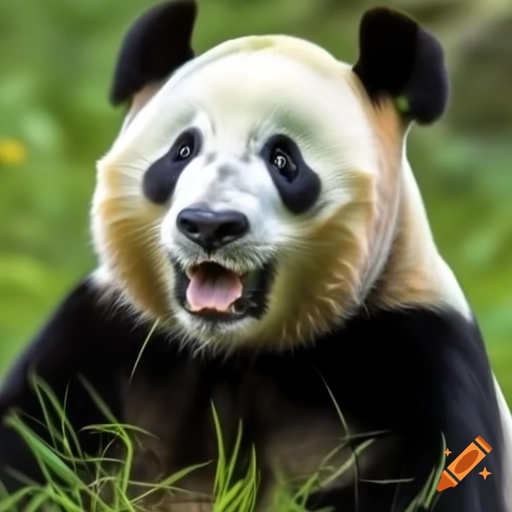 Panda in a natural setting