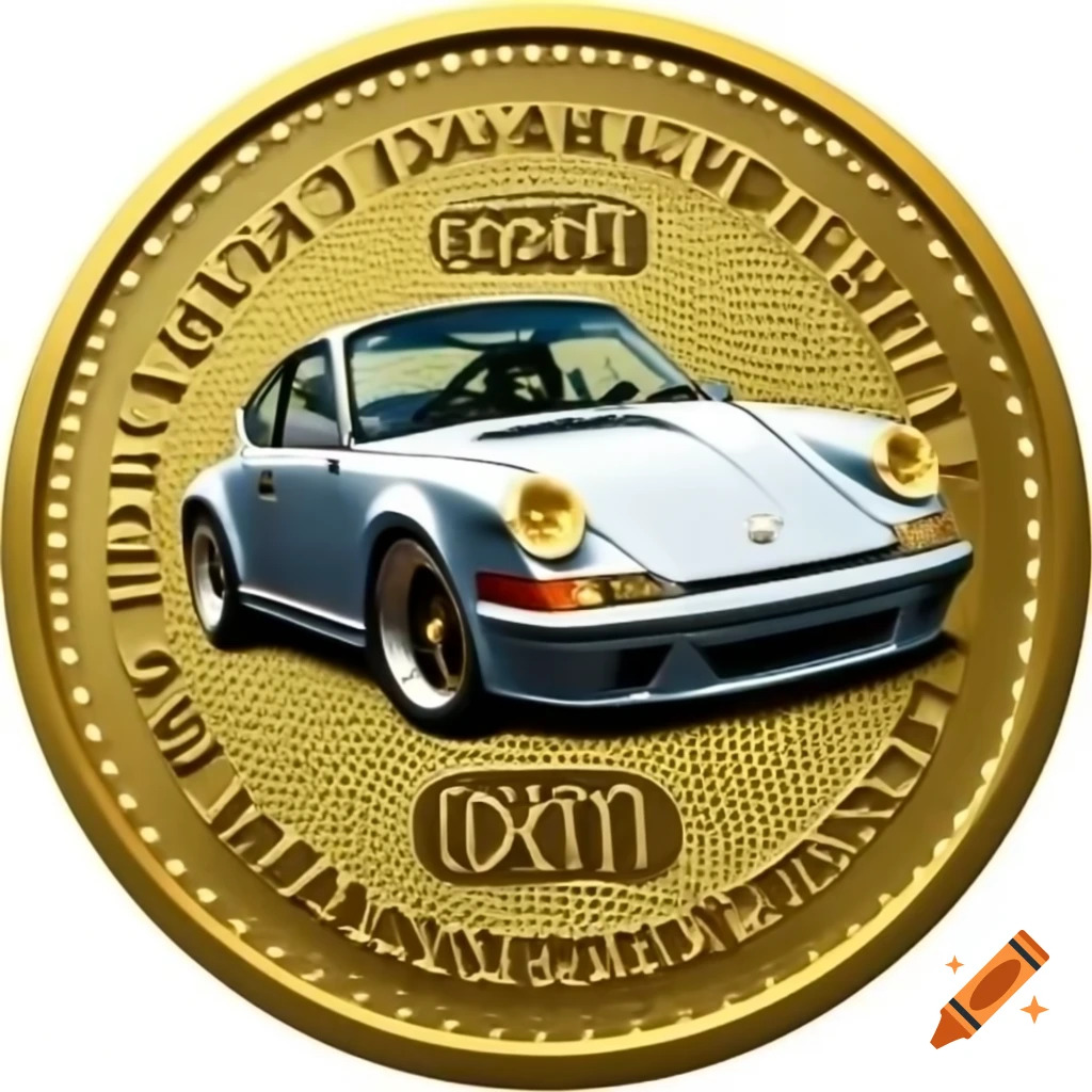 Porsche 911 cryptocurrency token design on Craiyon