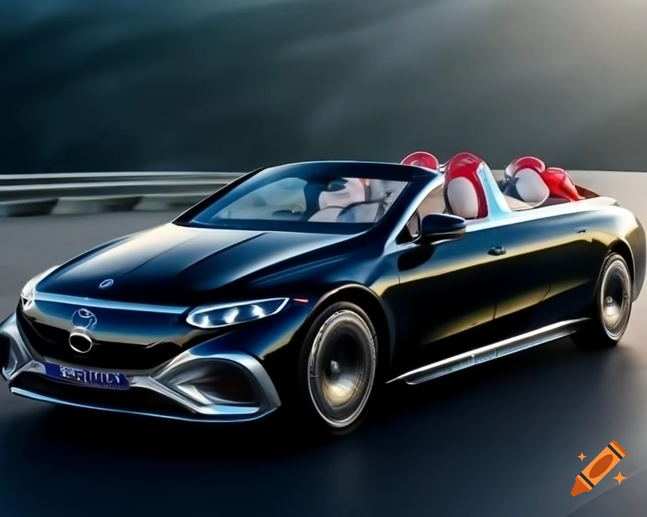 2025 Mercedes-Maybach EQS Landaulet electric cabriolet limousine with convertible roof