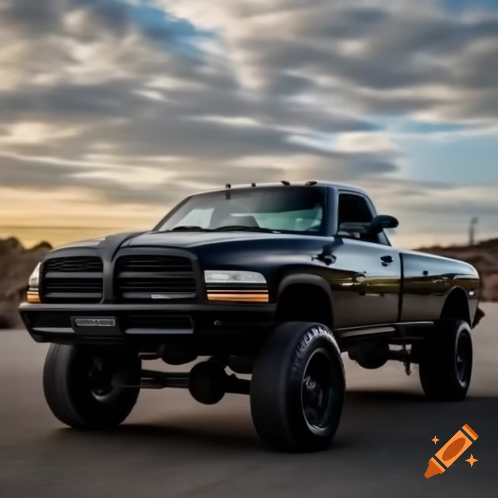 1995 Dodge Ram truck showcasing its massive design