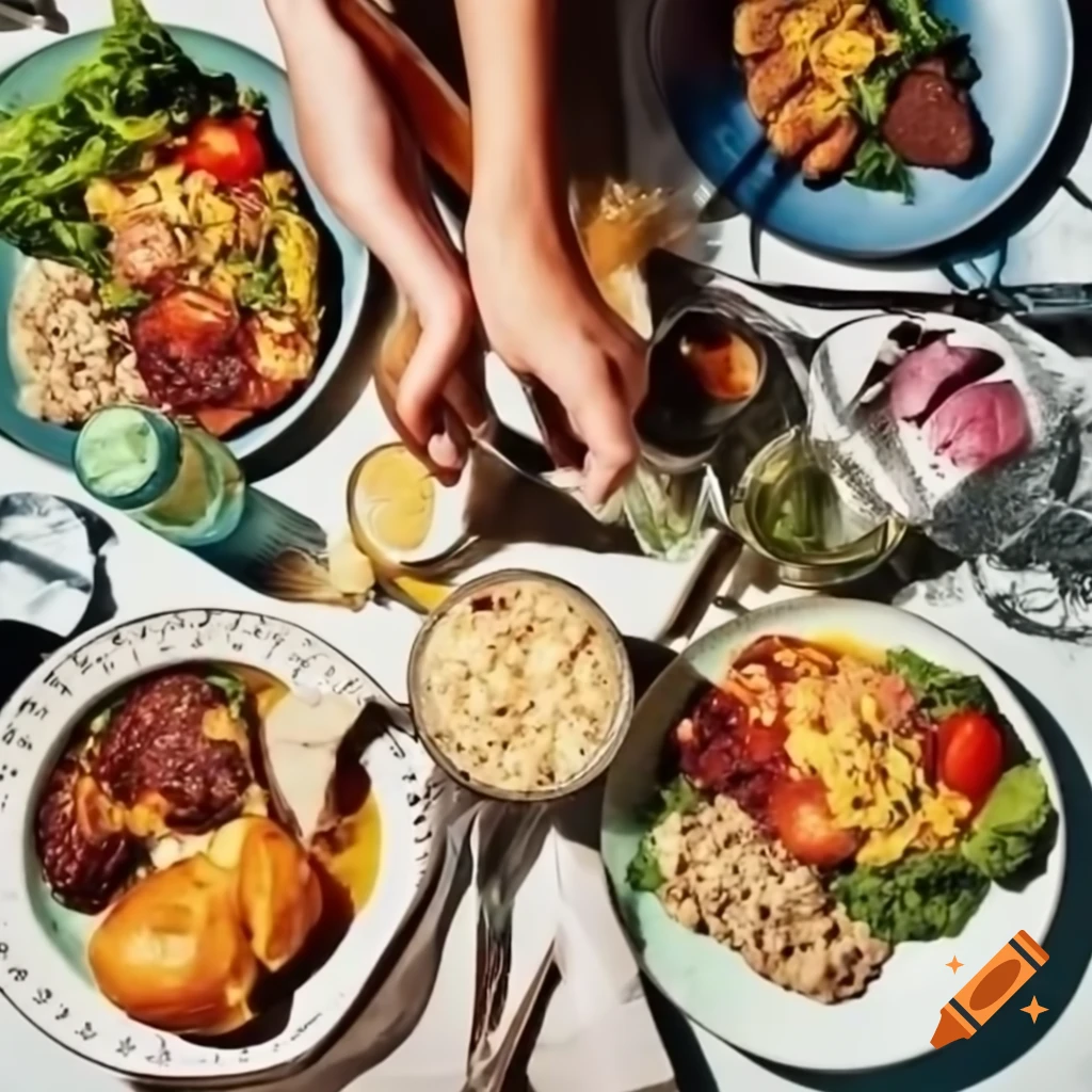Delicious food presentation for restaurant