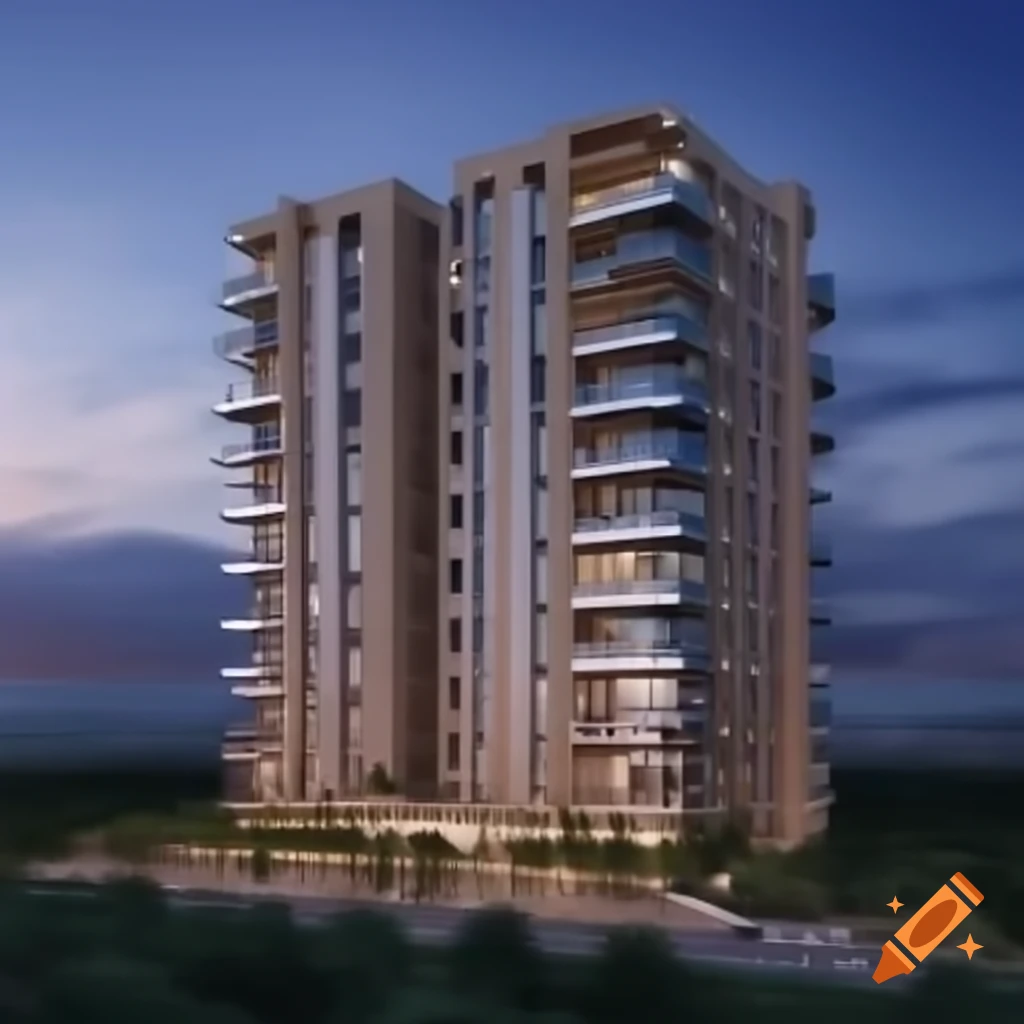 5-story residential apartment design with 9 units and penthouse in northern Iran