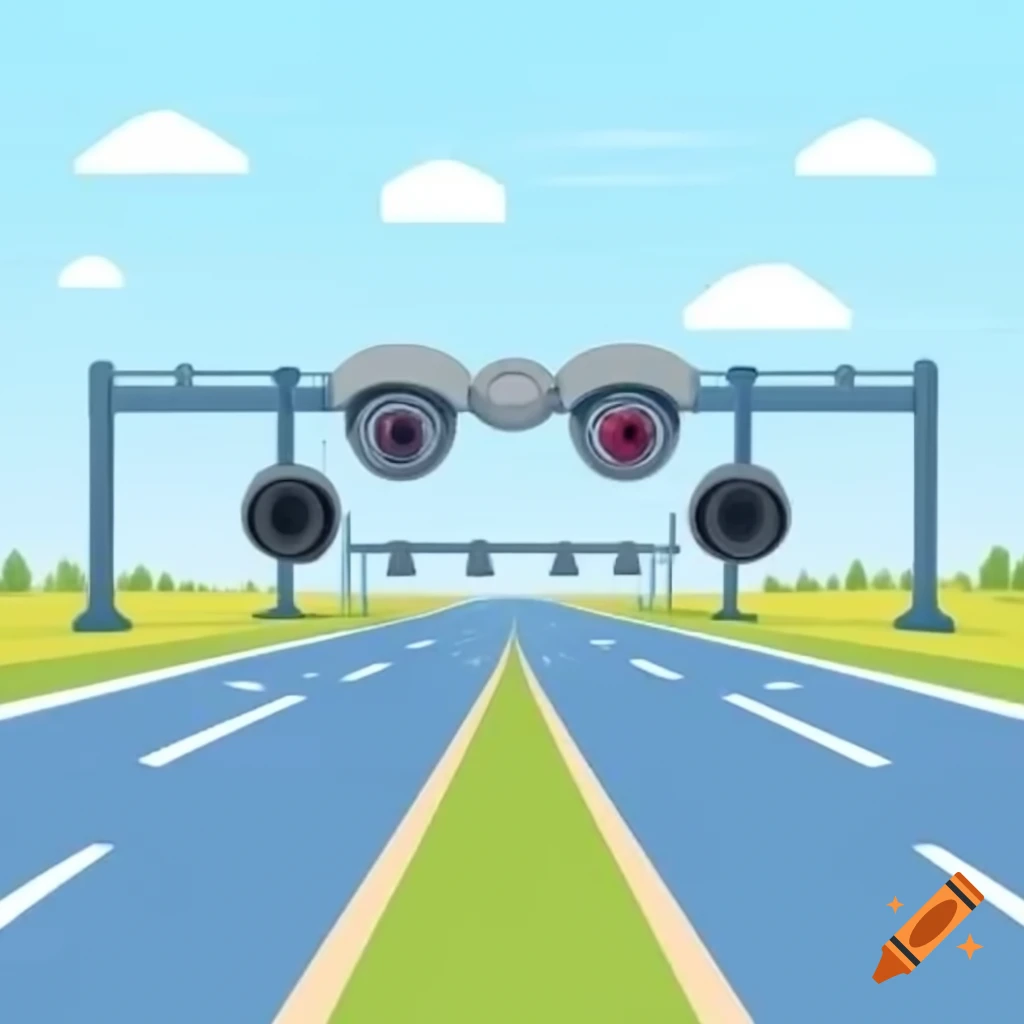CCTV camera on highway with NVR installed at roadside