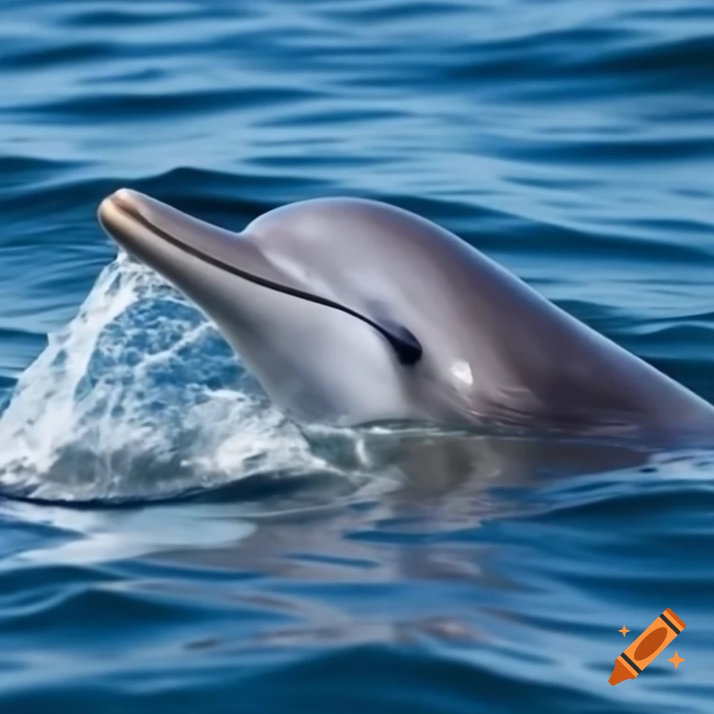 Claymation dolphin character