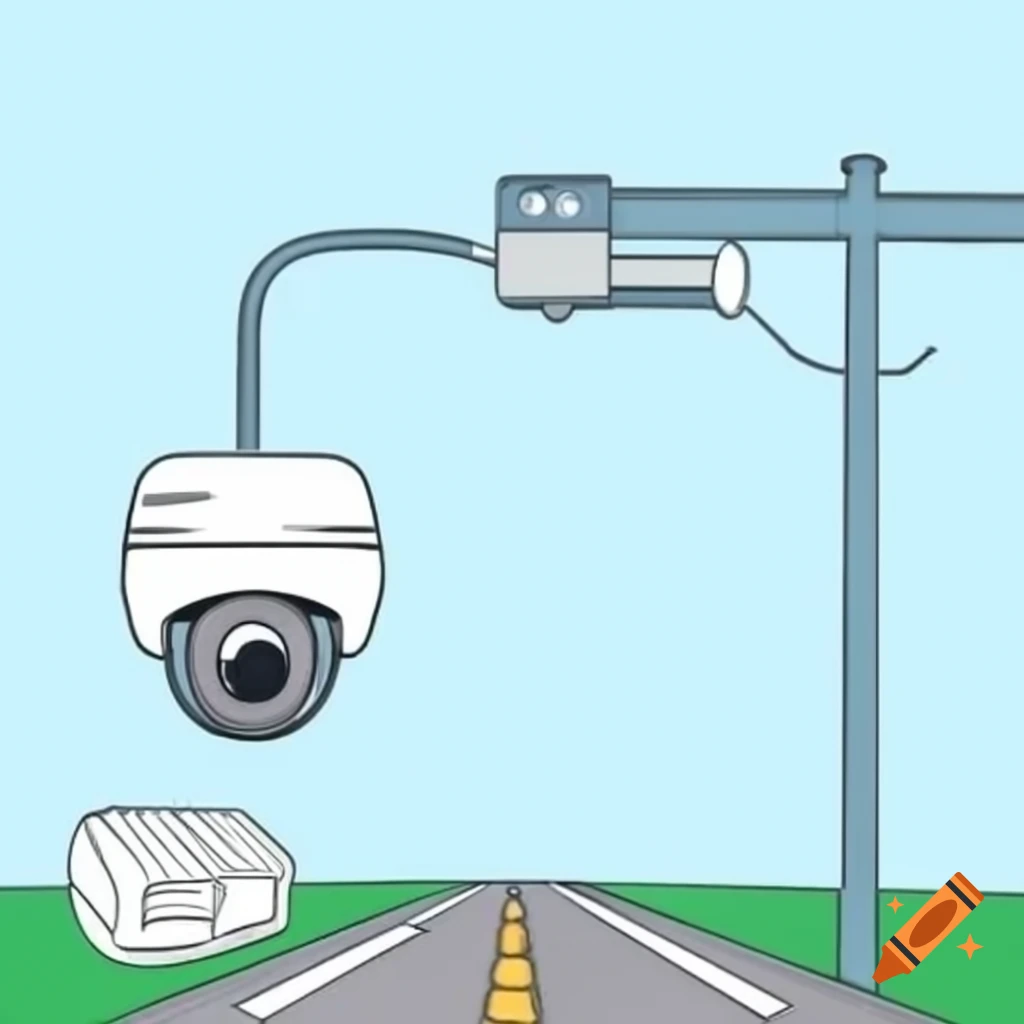 CCTV camera on highway with NVR installed at roadside