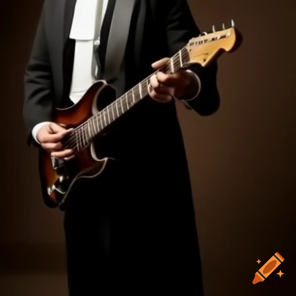 Guitarist lawyer performing