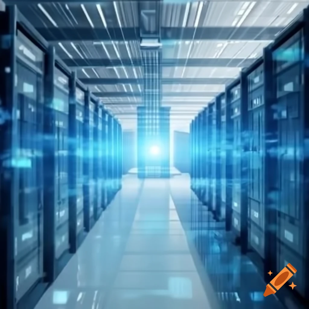 Sustainable data center practices showcasing AI and networking infrastructure