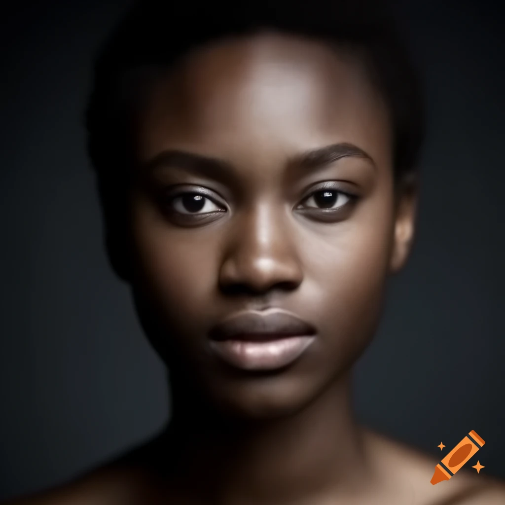Extreme close-up micro photography portrait showcasing hyperrealistic details
