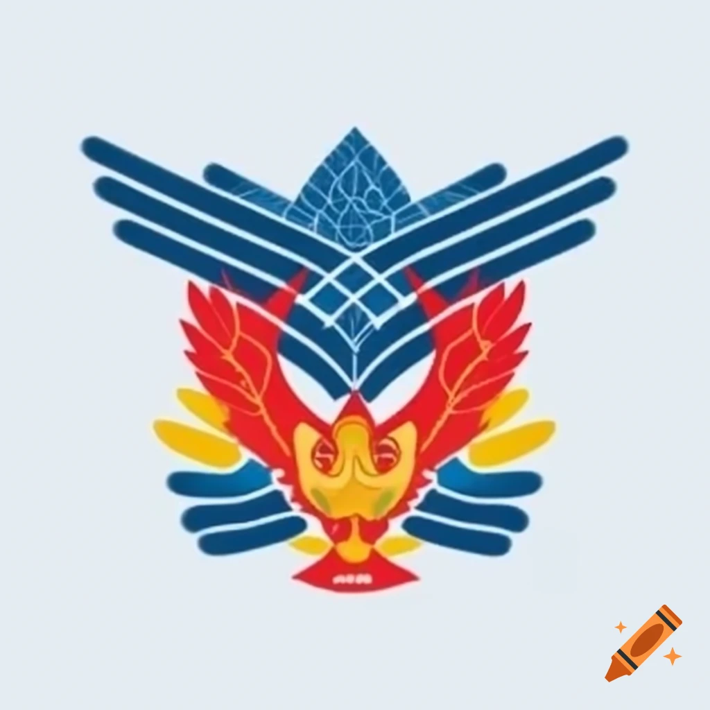 Flat-style emblem for Russian human rights organization conveying power and steadfastness