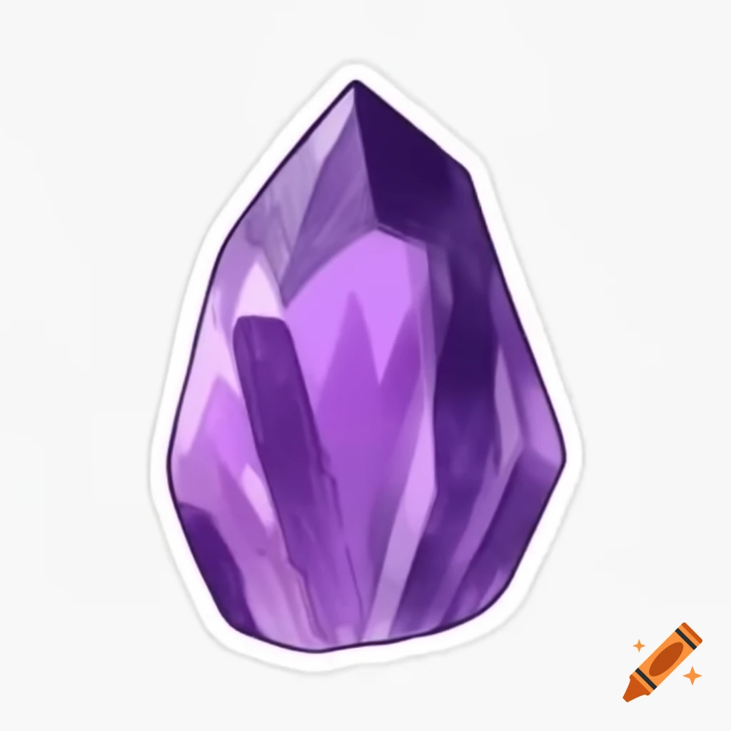 Amethyst shard with vibrant purple color