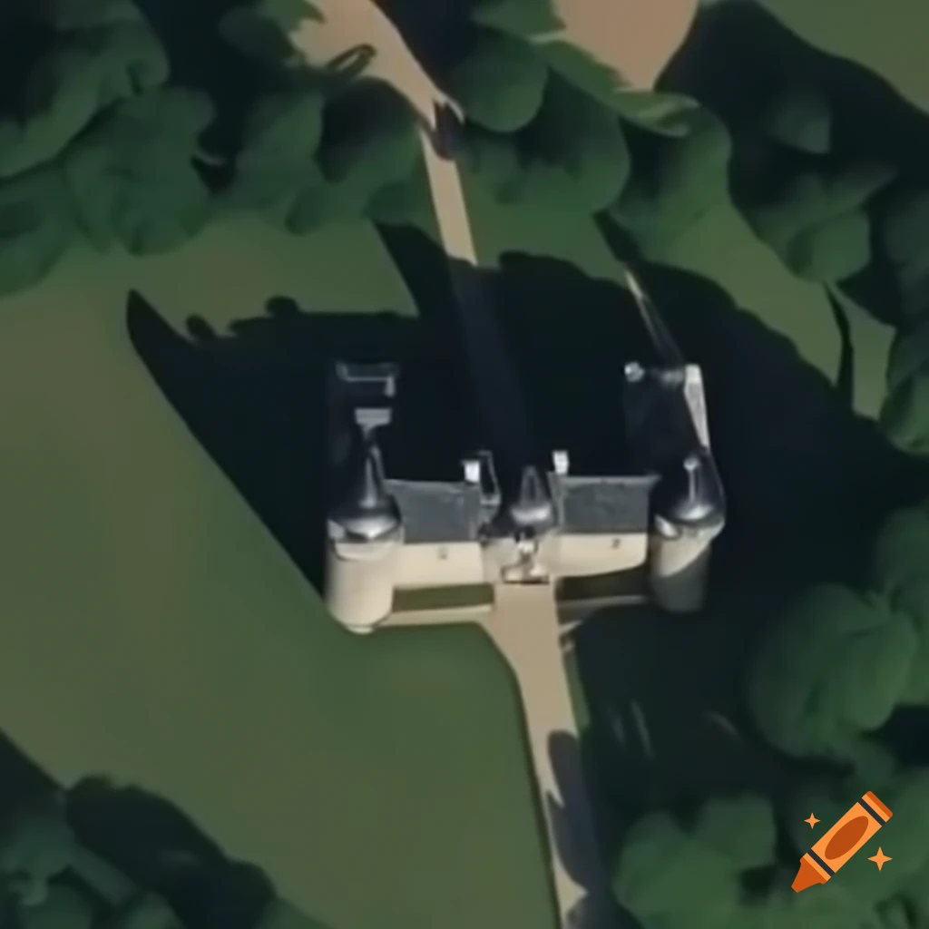 17th century French castle architectural plan