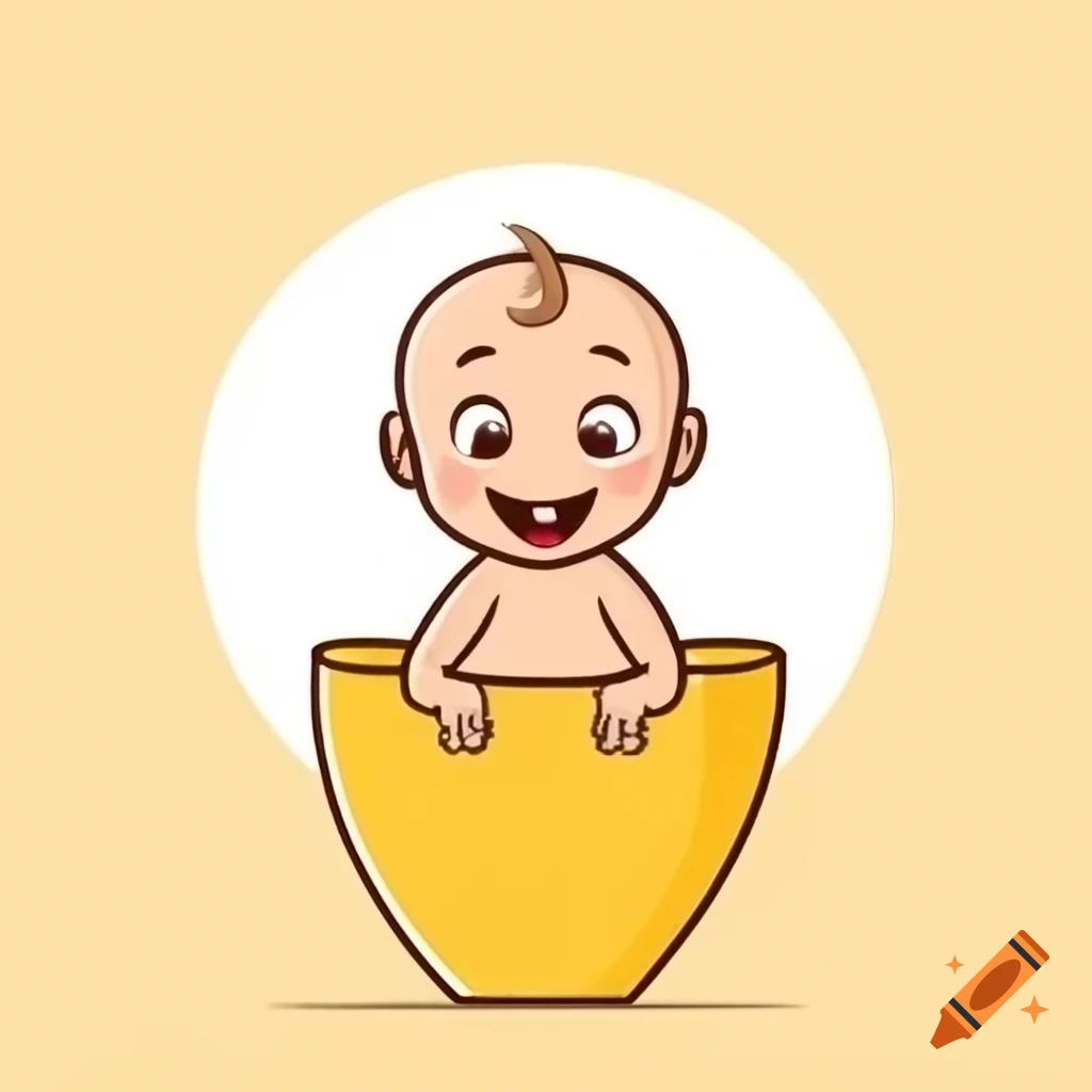 Laughing baby expressing joy