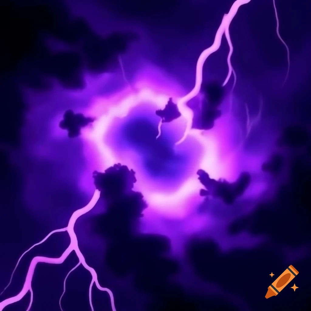 Digital art of a purple storm