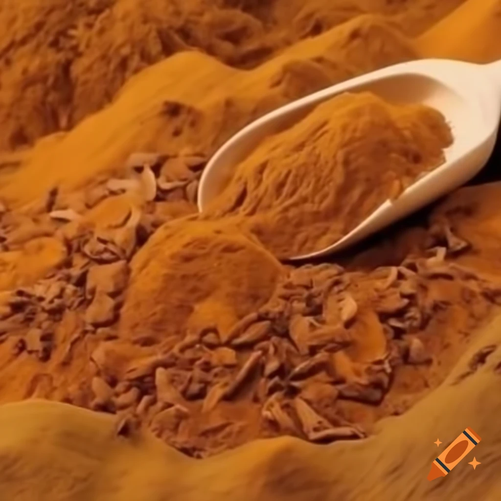 Variety of wood spices displayed artistically