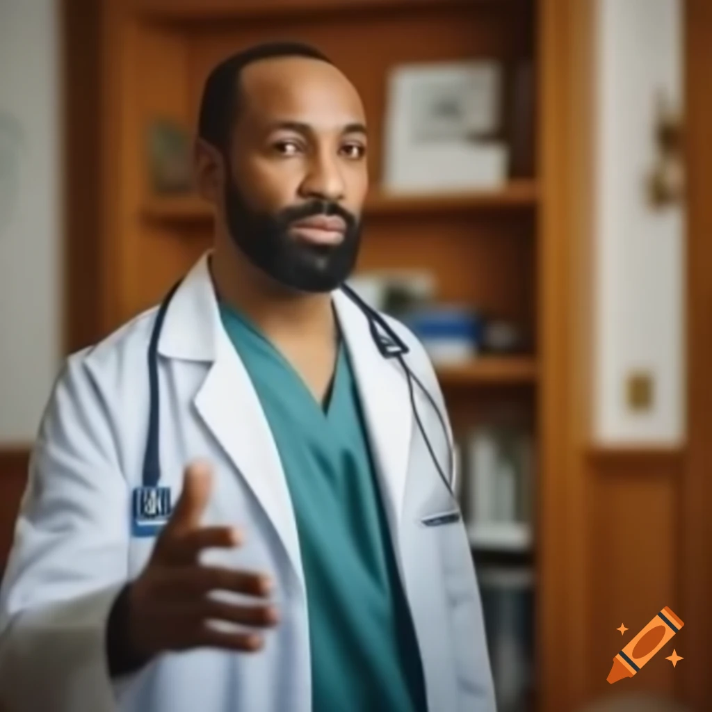 Warm and caring middle-aged general practitioner Benoît with relaxed style