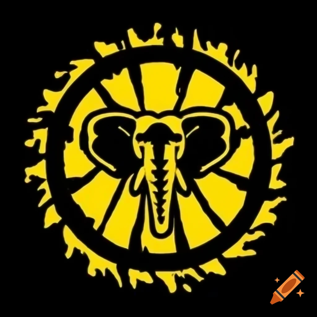 Black and yellow circular emblem with elephant mascot and 'THE UNION' text