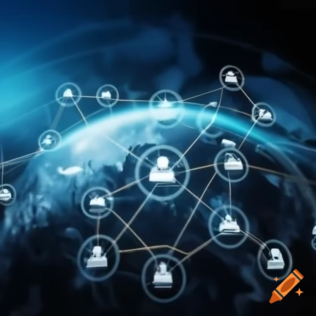 Enterprise distributed IT network infrastructure concept