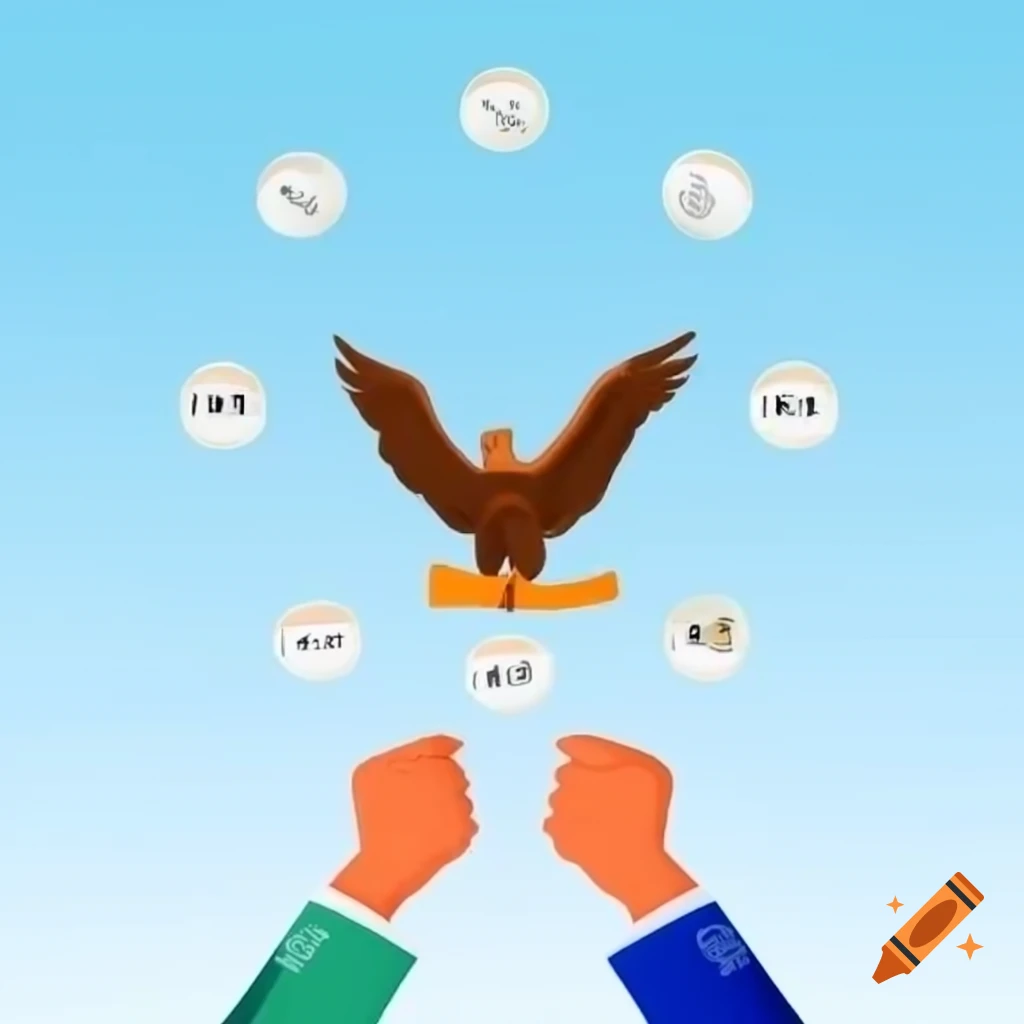 Motivational photo featuring eagle and text about striving for success