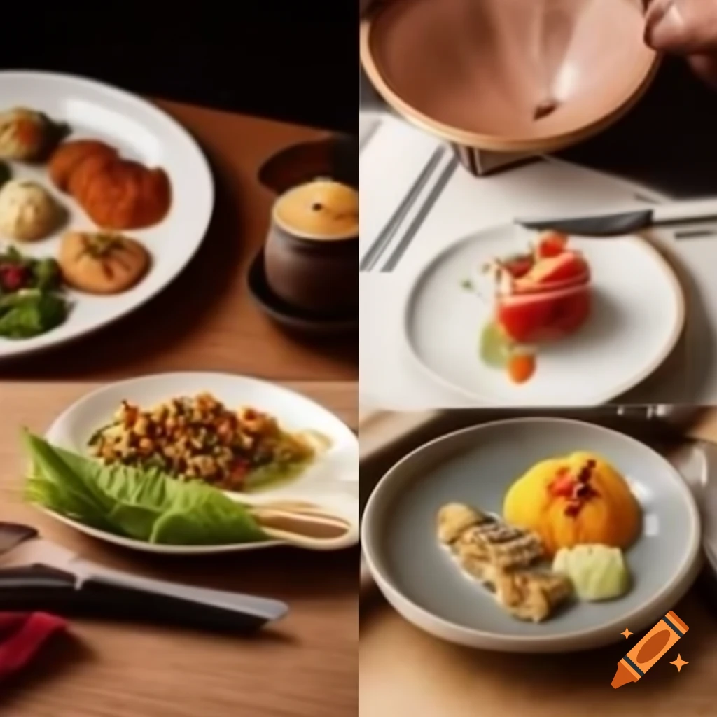 Multicuisine restaurant showcasing diverse dishes from around the world