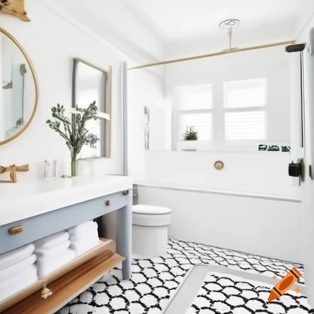 Luxury bathroom renovation design concept