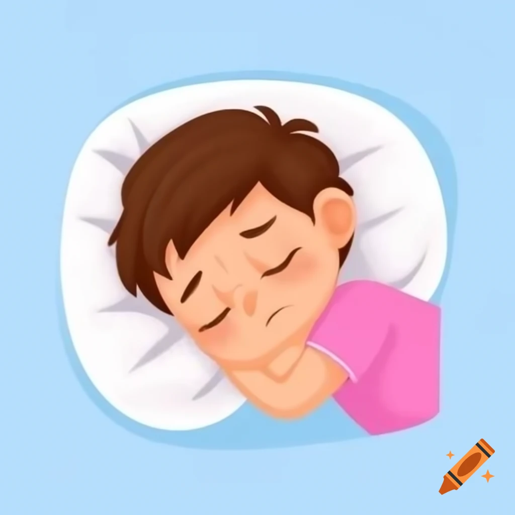 Sleeping boy in a peaceful setting
