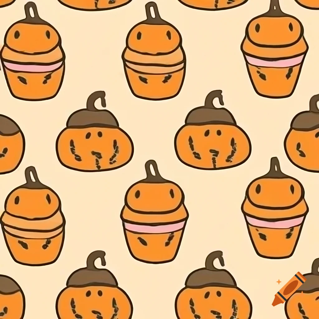 Pumpkins and cupcakes composition