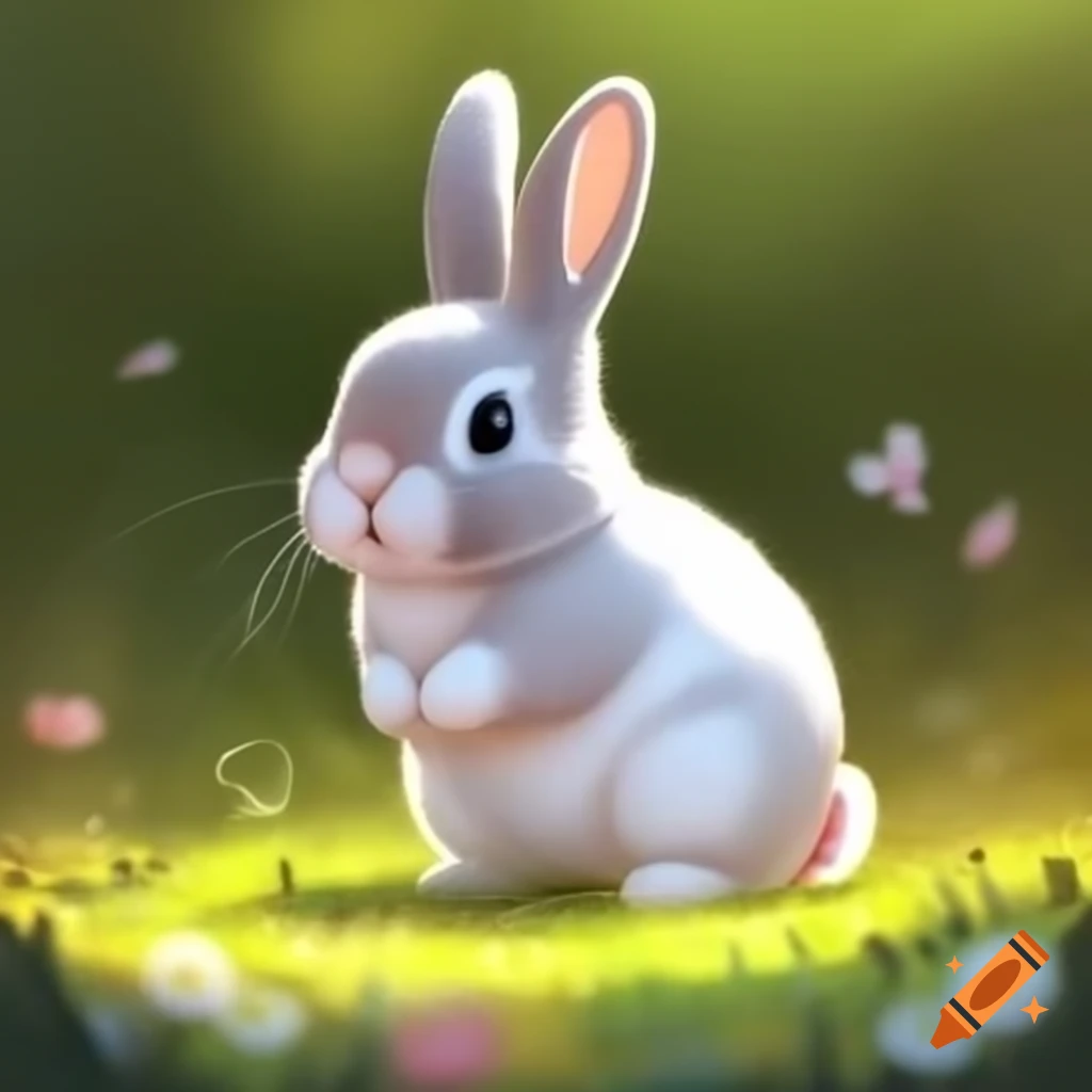 Cute bunny in a natural setting